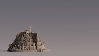 Minas Tirith - Turntable render