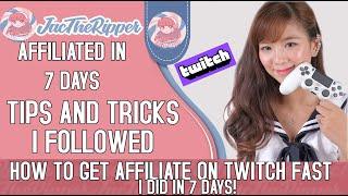 Twitch Affiliate FAST | 7 Days only!  | JacTheRipper