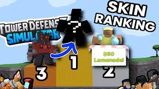 Ranking Every TDS SKIN from Worst to Best (2024 UPDATED) - Tower Defense Simulator