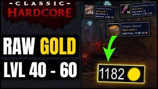 High Level Raw Gold Farm in Hardcore Classic WoW