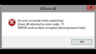 Error "UNARC.DLL Y ISDONDE.DLL" Solución