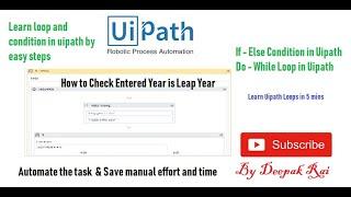 How to check leap year in Uipath | RPA