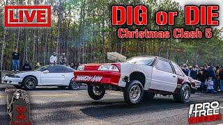 LIVE-STREAM: PART 2 "Dig or Die Christmas Clash 5" SATURDAY Main Event @ Rockingham Dragway - (VOD)