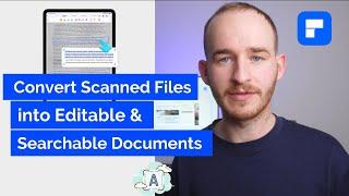 How to use OCR to convert scanned files into editable and searchable documents on Windows
