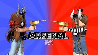 So we did an arsenal 1v1 || Voice Reveal?! || (Roblox)