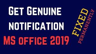 Easy Steps To Remove Genuine Office Notification On Microsoft Office 2019