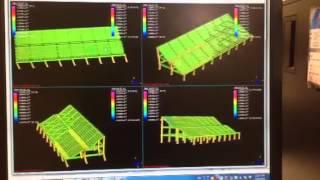 Play animation of grandstand vibration using Strand7