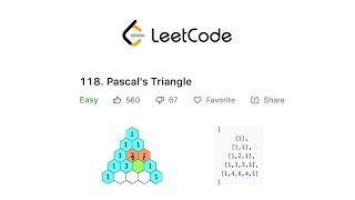 LeetCode Pascal's Triangle Solution Explained - Java