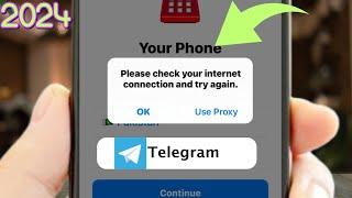 Telegram please check your Internet connection and try again | Telegram login Problem | 2024