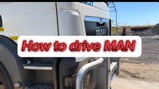 How to drive MAN truck TGS27.440 explanation 🫶