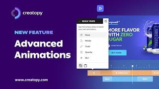 Creatopy Advanced Animations - Control The Movement of Your Ads Even Better