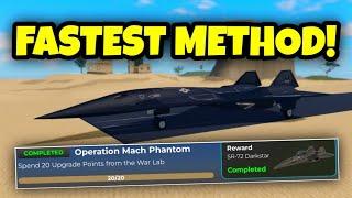 How To Get The New SR-72 Darkstar SUPER FAST In War Tycoon!?