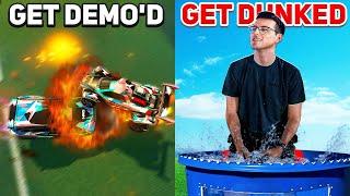 Get Demo'd In Rocket League, Get Dunked In Water Tank IRL