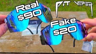 How to Tell the Difference Between REAL and FAKE Pit Viper Sunglasses - READ DESCRIPTION