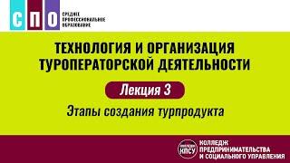 Лекция 3. Этапы создания турпродукта - Технология и организация туроператорской деятельности