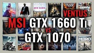 MSI GTX 1660 Ti Ventus vs GTX 1070 Benchmarks | 59 tests