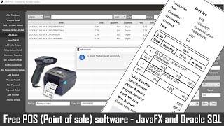 Free POS (Point of Sale) software - JavaFX and Oracle SQL | Free Billing Software | Free Source Code