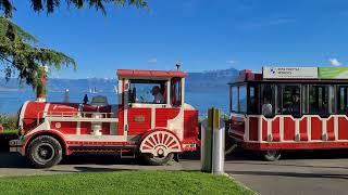 Lake Geneva Promenade in Morges, Switzerland 4K