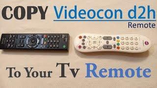 Convert Tv Remote to Set-up box remote( Videocon D2h )  in Hindi
