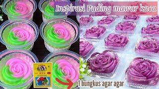 KREASI PUDING MAWAR KACA CANTIK UNTUK IDE BISNIS JUALAN DAN SNACK BOX || AUTO HABIS DALAM SEKEJAP