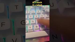 Outemu Brown Switches Stock vs Lubed sound test