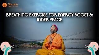 Breathing Exercise For Energy Boost & Inner Peace | Self Pranayama Advance Practice w/ Yogrishi