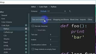 Pycharm convert tabs to spaces automatically
