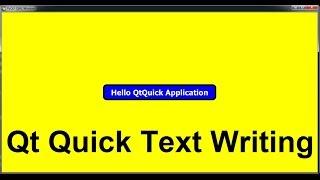 PyQt5 QtQuick Drawing Text In Window