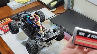 different runs with 2S, 3S and 4S LiPO batteries in the same RC car