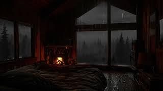 비와 벽난로가 있는 아늑한 객실에서 음악을 듣고 휴식을 취하며 즉시 잠들 수 있습니다.