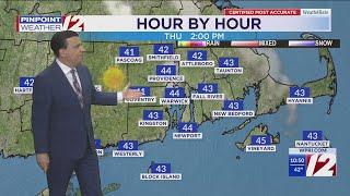 WPRI 12 Weather Forecast 12/18/24  Rain Ends By 5AM,  Sunny Thursday