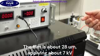 USA PolyK High Voltage Contact Poling System for Piezoelectric Polymer, Ceramic, nanocomposites