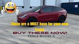 2024 TESLA MODEL Y LONG RANGE MUST HAVES FOR YOUR NEW TESLA!