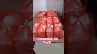 Alhamduliah makan siang 100 dos #shorts