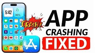 ONLY Solution You Need To STOP Apps Crashing On iPhone! - 100% Working