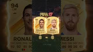 FIFIA 04 - EA FC 24 OF RONALDO AND MESSI|•COMPARISON OF GOATS  #messi #ronaldo #football #shorts