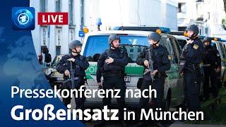 Nach Polizeieinsatz und Schüssen in München - Pressekonferenz der Polizei zum Ermittlungsstand