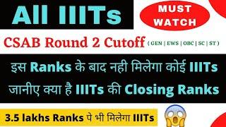 All IIITs CSAB special round cutoff 2021| Category wise cutoff|IIITs at low jee mains ranks|@shibu