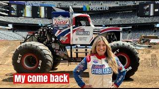 First time back driving the Lucas Stabilizer Monster Jam truck after my maternity leave