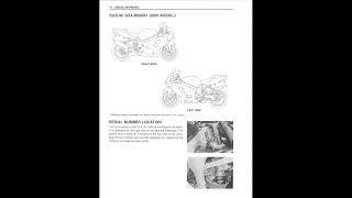 SUZUKI GSXR 600 (2001-2002) Service Manual PDF Download - Full Workshop Manual