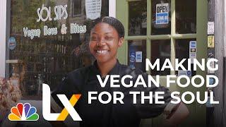 How a 23-Year-Old Vegan Cafe Owner Is Feeding Brooklyn’s Soul | NBCLX