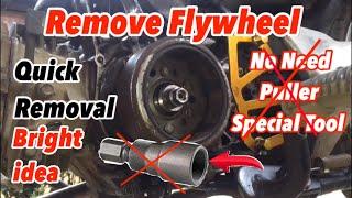 HOW TO REMOVE FLYWHEEL | MAGNETO | NO PULLER | TUTORIAL