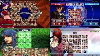 The King Of Fighters: Evolution of Select Screen (1994-2017)