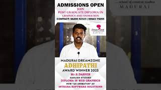 Mr. S. Darvin, a proud alumnus of Madurai Dreamzone | 2D Animation Course | Enroll Now | Testimonial