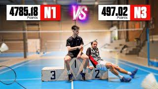 Un joueur National1 me défie en Badminton ! (N3 vs N1, vraie différence ?)