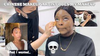 BLACK GIRL GETS MAKEUP DONE IN CHINA FOR THE FIRST TIME | *shocking results* #china #chinadaily