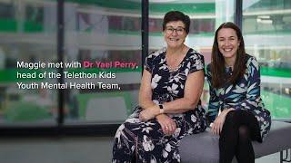 Maggie Dent visits Telethon Kids Institute as part of research for new book on mental health