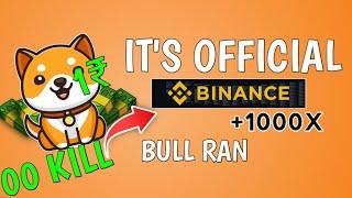 BABY DOGECOINNEXT... BOOOOM BINANCE LISTING🫣$0.00006DOGE COIN BRAKINGNEWS TODAY PRICE PREDICTION