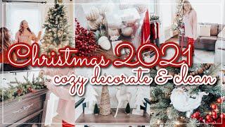 CHRISTMAS CLEAN AND DECORATE || 2021 CHRISTMAS DECORATE WITH ME || CHRISTMAS DECOR