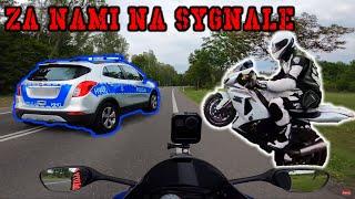 Gaz gaz gaz, policja goni nas! Strażnik Orlenu nas wygania! Co jest?  | Moto vlog Moto Addicts